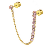 Orecchini a lobo multindosso tennis pendente - Marlù