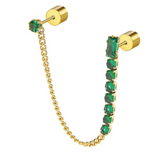 Orecchini a lobo multindosso tennis pendente - Marlù