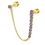 Orecchini a lobo multindosso tennis pendente - Marlù