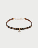 Choker Leopardato Oval Cut