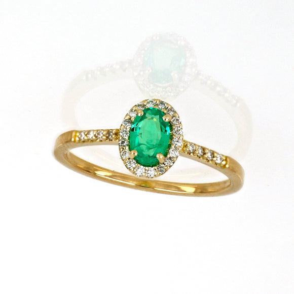Anello con Smeraldo e diamanti - Desire