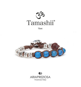 Tamashii Ruota Preghiera Multifaceted Agata blu