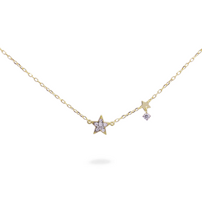 Girocollo soggetto pavè e mini castone - Rue Des Mille Stardust Ten