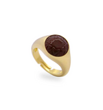 Anello chevalier berry/choco cerchio - Rue Des Mille