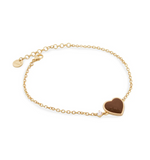 Bracciale berry/choco cuore - Rue Des Mille