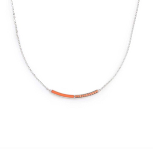 Collana con zirconi e smalto - Marlù