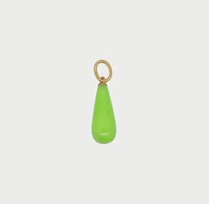 Charm Goccia Giada Green