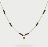 Girocollo catena con pepite Milky e Medaglia - Rue Des Mille