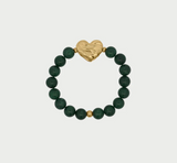 Bracciale Giada Cuore Bold
