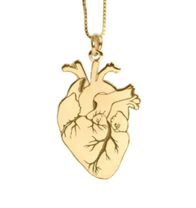 Ciondolo Cuore Anatomico oro 18kt