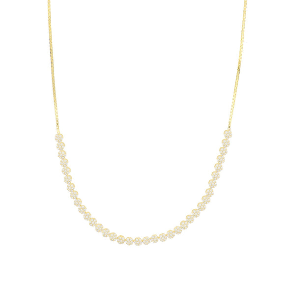 Collana Tennis Fiori