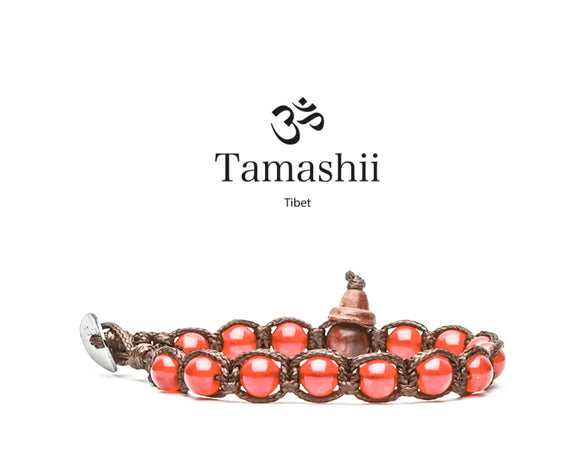 Bracciale Tamashii Agata Rosso Passione 6mm